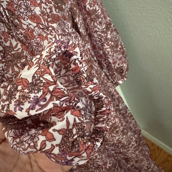 J Crew Re-Imagine Sweetheart Long Sleeve Midi Dress Smocked  Sz 6 in Fete Floral - Picture 7 of 9